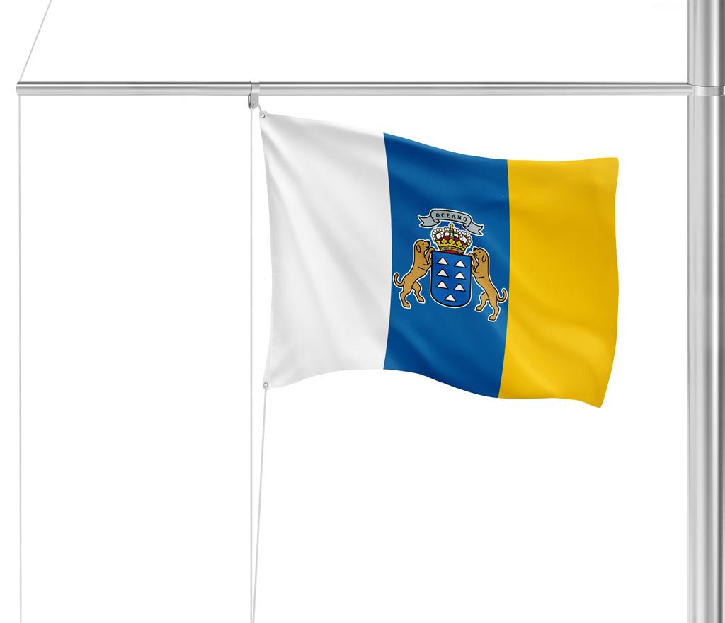 Gastlandflagge Kanarische Inseln 20x30cm mit Wappen