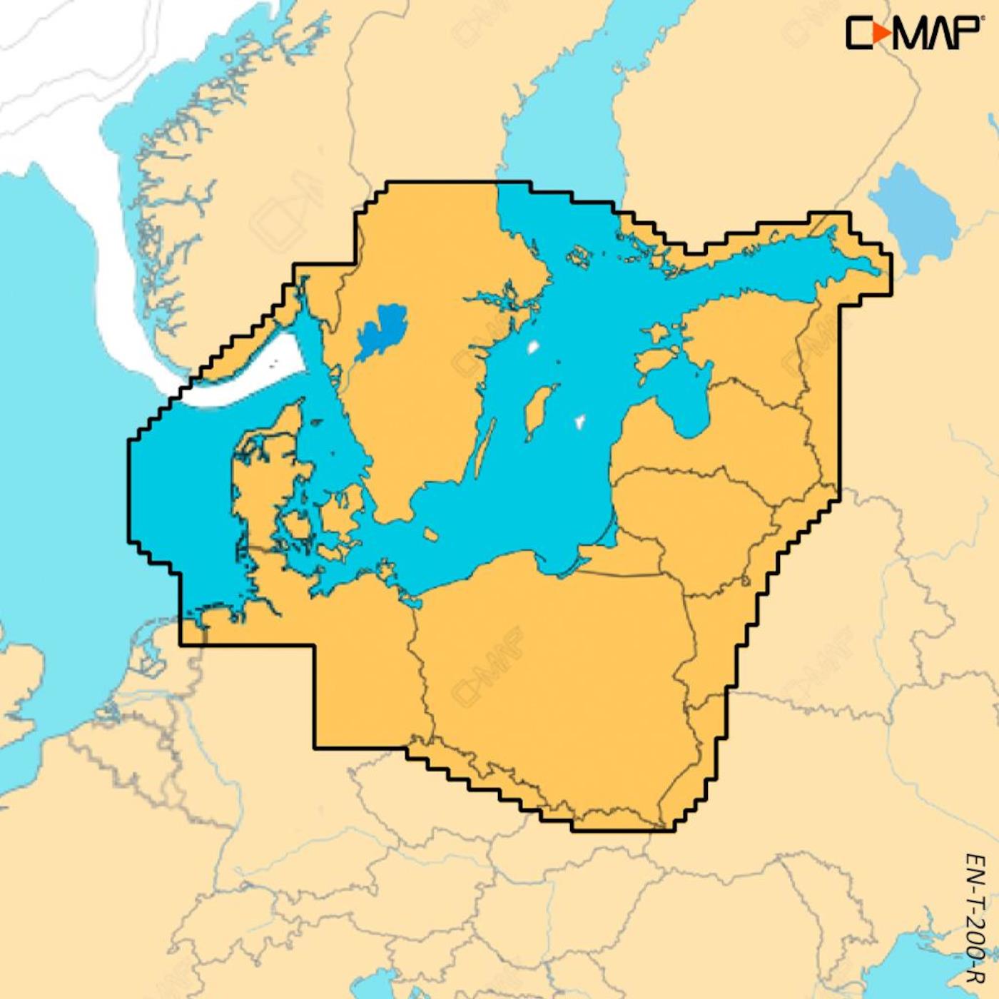 C-MAP Discover X Nordeuropa (Skagerrak und Kattegat, Ostsee, Baltikum) EN-T-200
