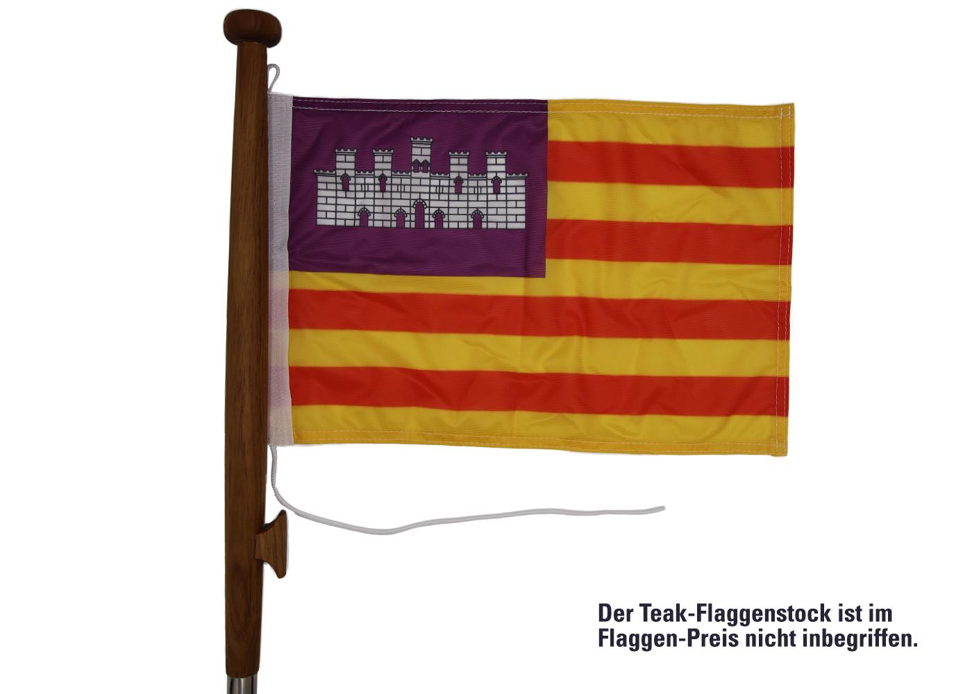 Gastlandflagge Balearen 30x45cm