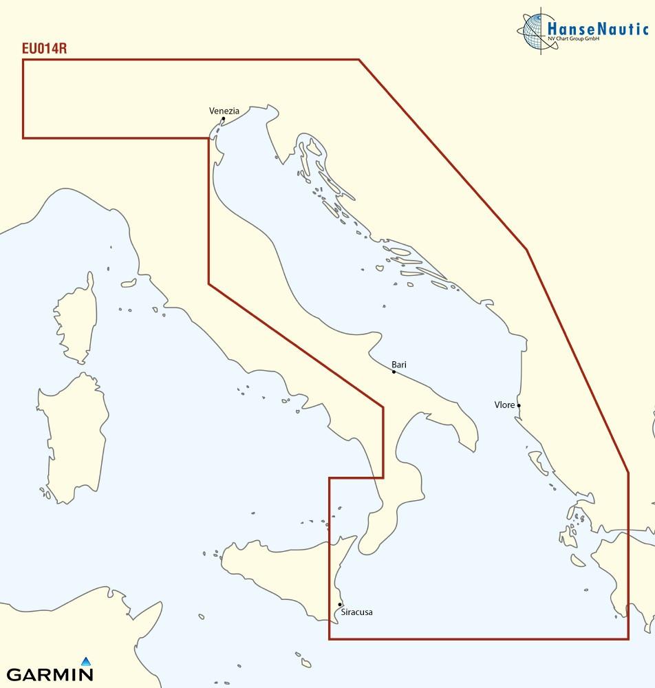 BlueChart g3 HXEU014R Chip Regular -Italy, Adriatic Sea