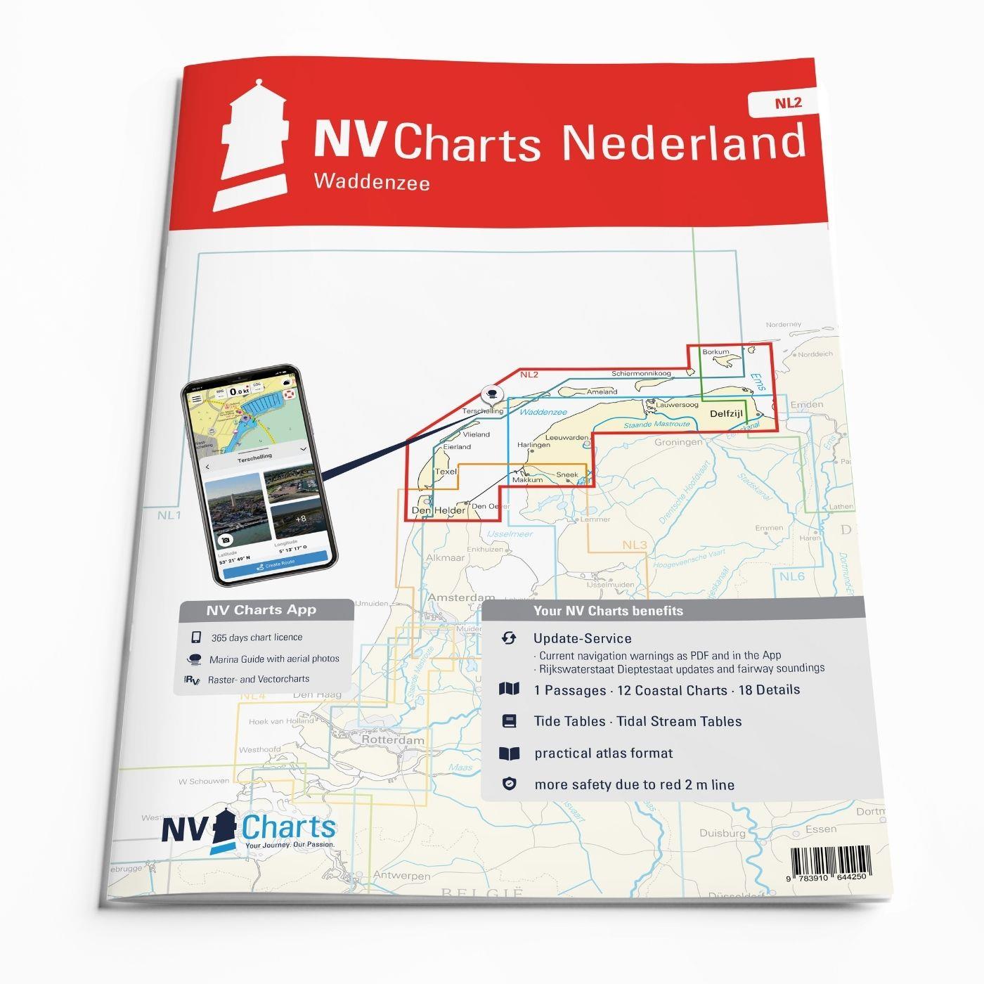 NV Charts Nederland NL2 - Waddenzee