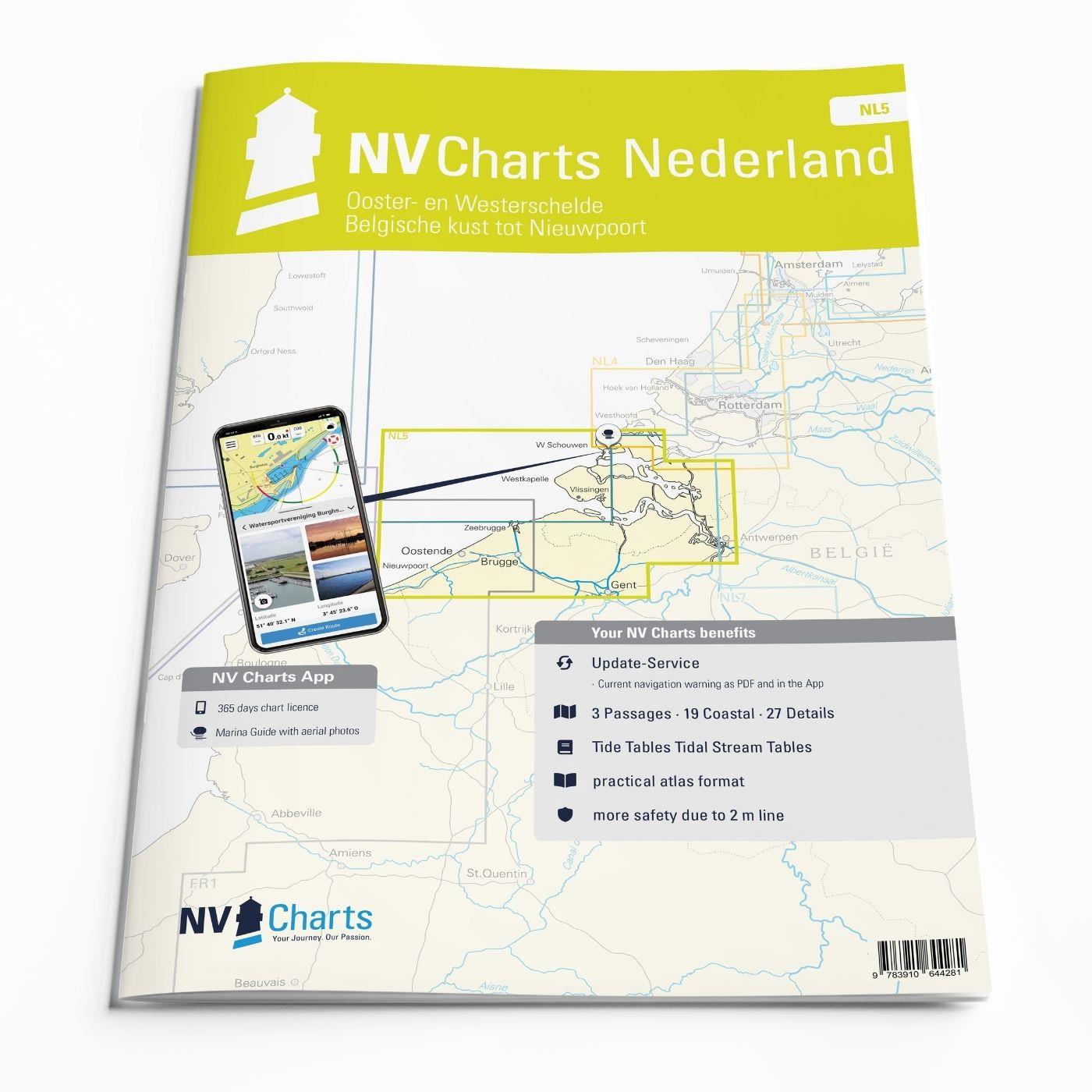 NV Charts Nederland NL5 - Ooster- en Westerschelde
