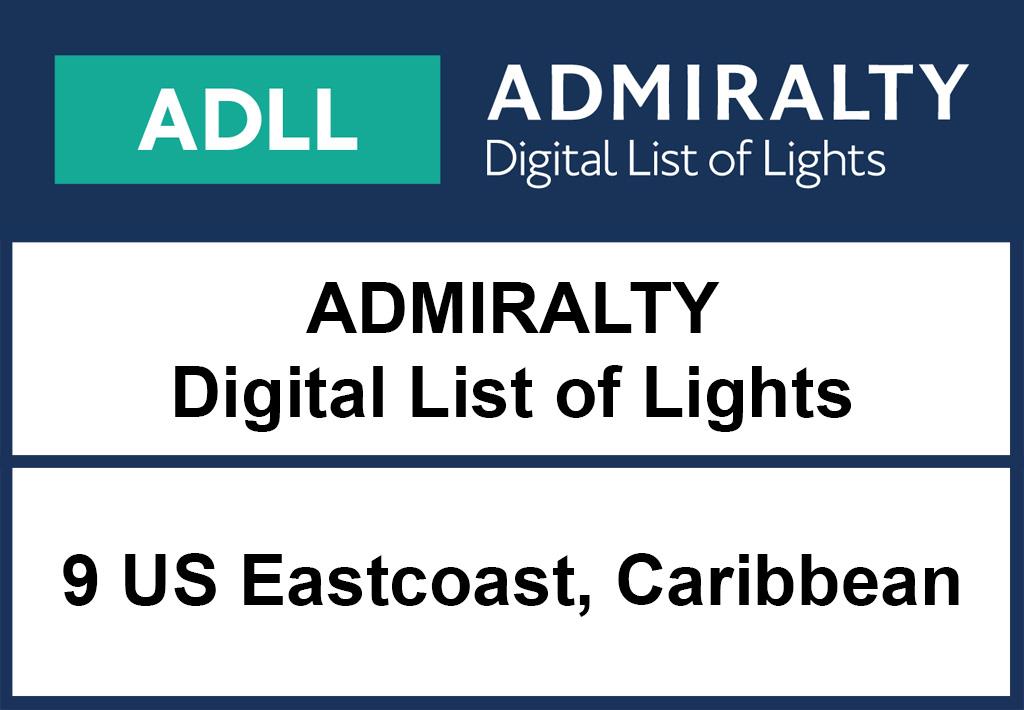 ADMIRALTY DigitalLightsList - Area 9 NorthAmerica (Eastcoast) and Caribbean