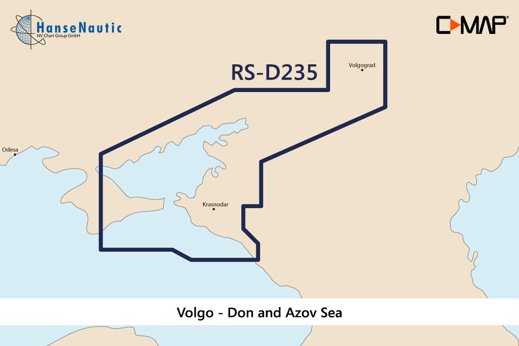 C-MAP 4D Wide RS-D235 Volgo - Don and Azov Sea