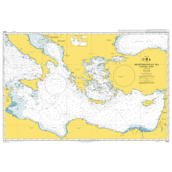 Mediterranean Sea Eastern Part. UKHO4302