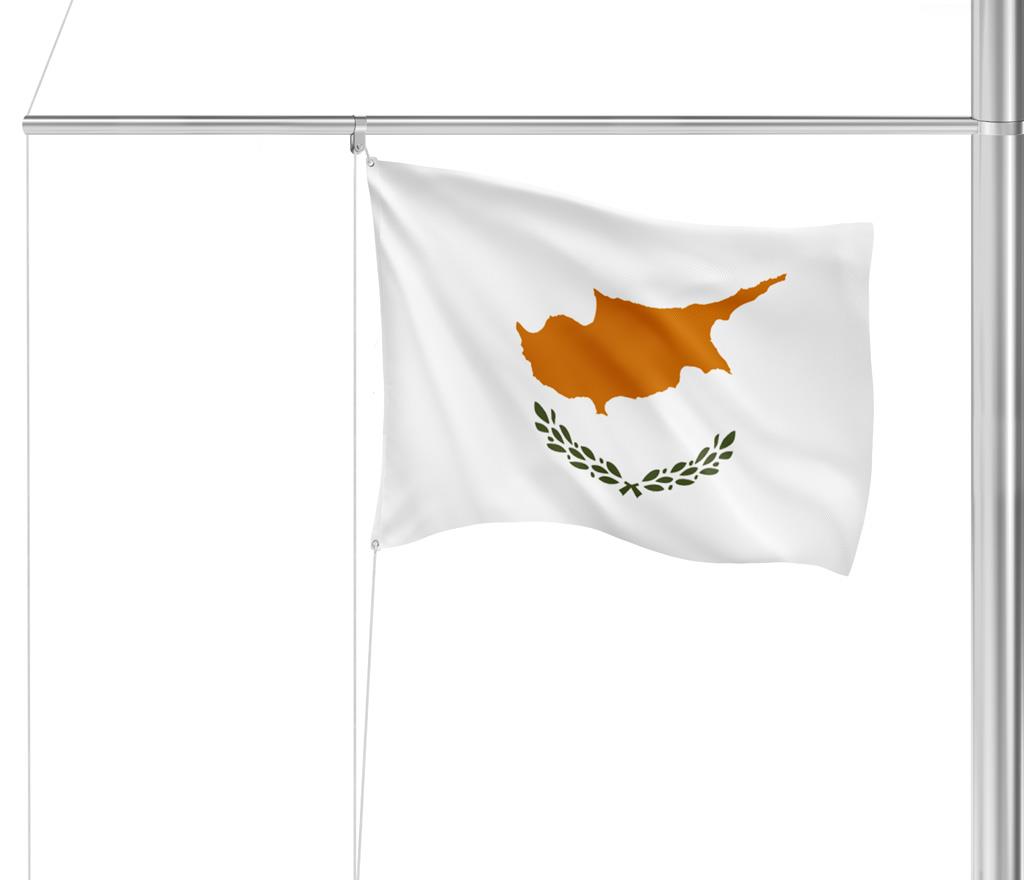 Gastlandflagge Zypern 20X30cm