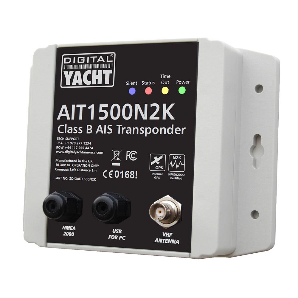 Digital Yacht - AIT1500 Klasse B Transponder mit integrierter GPS-Antenne (NMEA 2000)