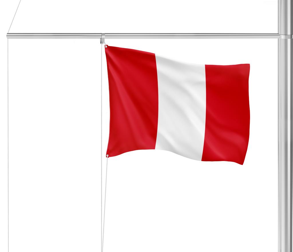 Gastlandflagge Peru o. Wappen 20x30cm