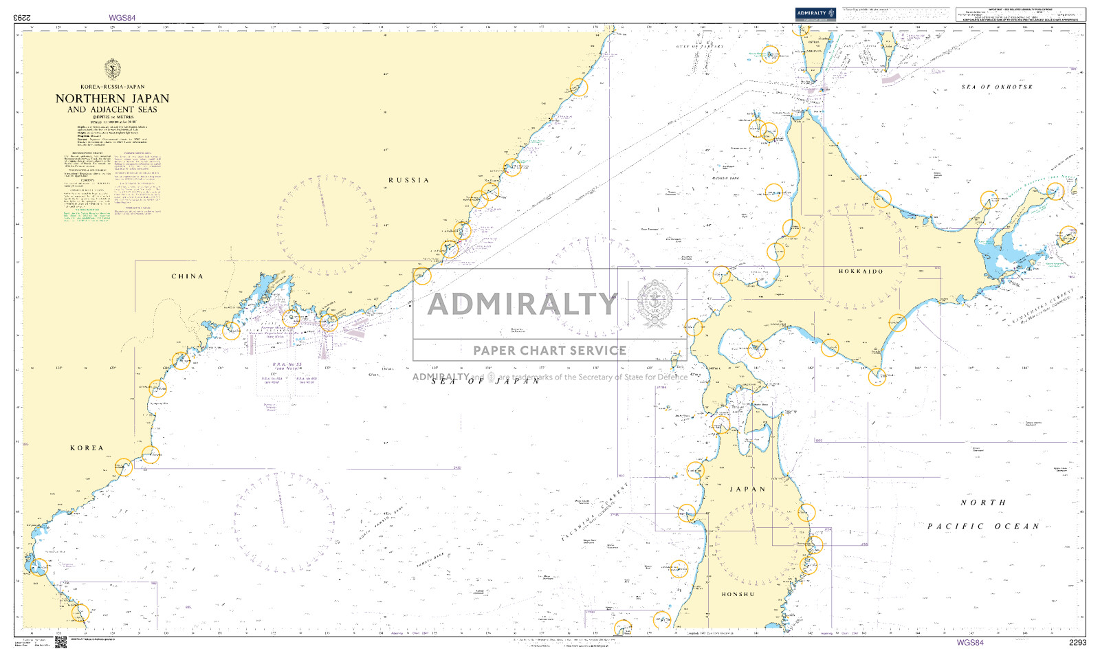Northern Japan and Adjacent Seas. UKHO2293