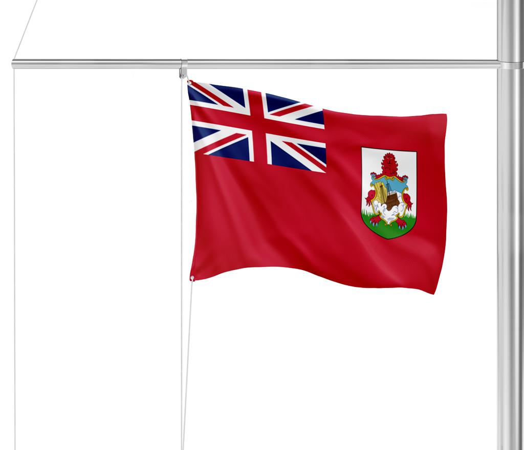 Gastlandflagge Bermudas 30x45cm - Glanzpolyester -