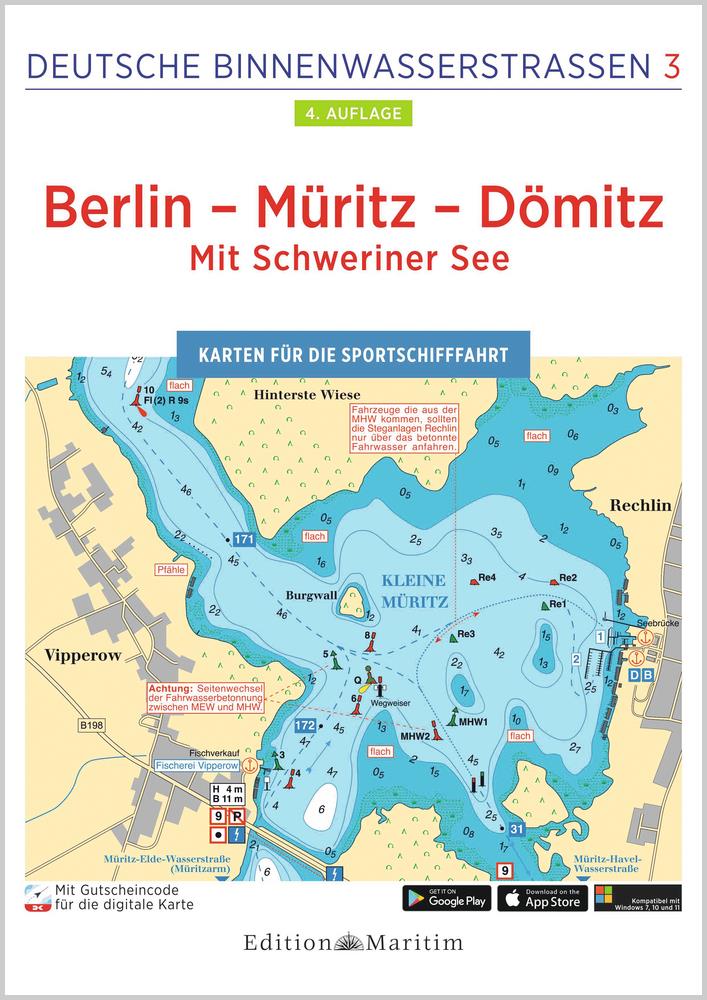 Berlin - Müritz - Dömitz / Mit Schweriner See - Deutsche Binnenwasserstraßen 3 mit CD