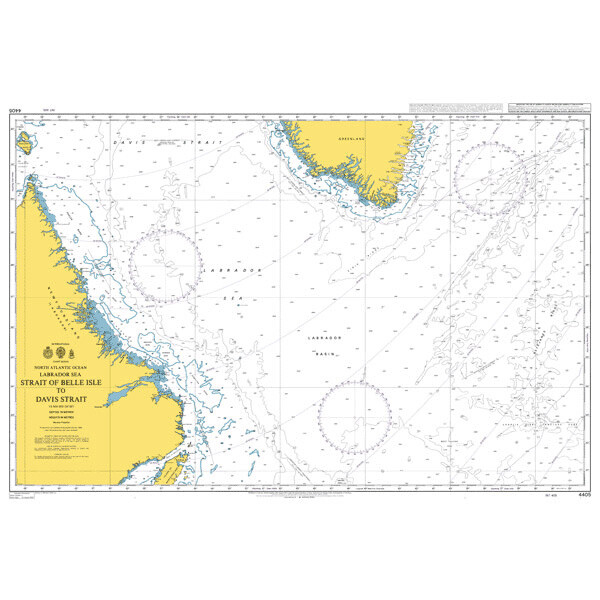 Strait of Belle Isle to Davis Strait. UKHO4405