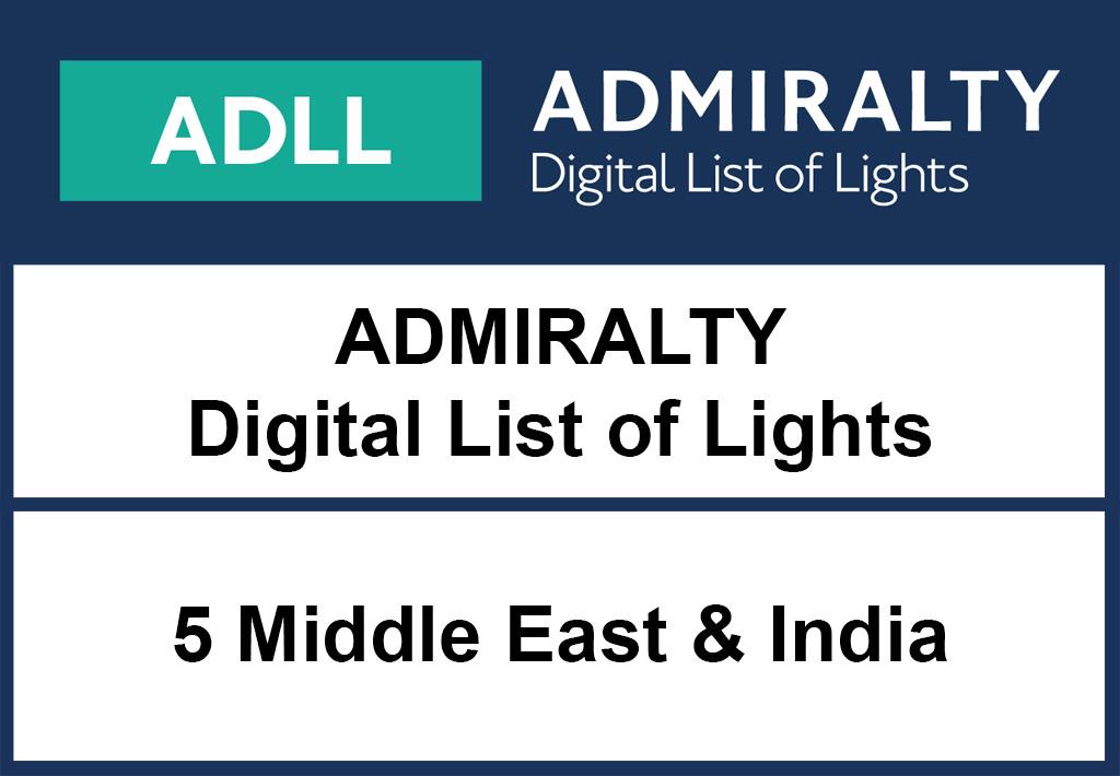 ADMIRALTY DigitalLightsList - Area 5 Middle East and India