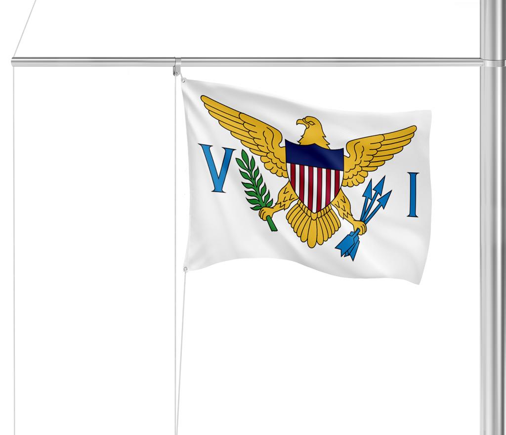 Gastlandflagge US Virgin Islands 40x60cm - Glanzpolyester -