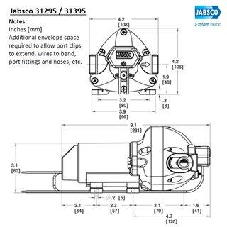 Jabsco PAR-Max 2 12V Druckwasserpumpe, 7,6 LPM, 2,4 bar