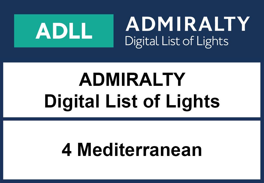 ADMIRALTY DigitalLightsList - Area 4 Mediterranean