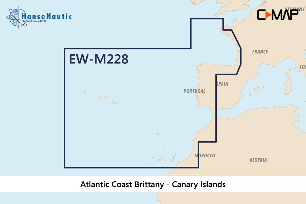 C-MAP MAX Wide EW-M228 West European Coasts