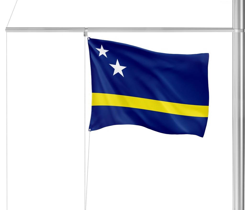 Gastlandflagge Curacao 20X30cm - Glanzpolyester -