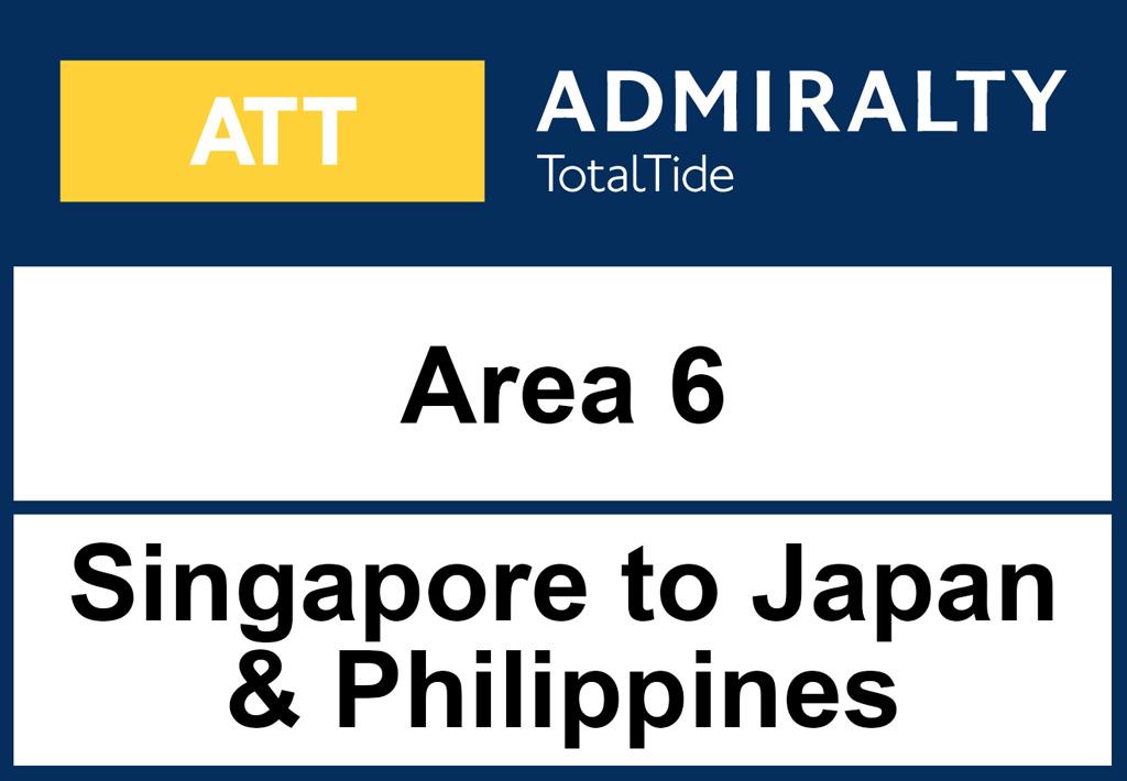 ADMIRALTY TotalTide Area 6 Singapore to Japan and Philippines