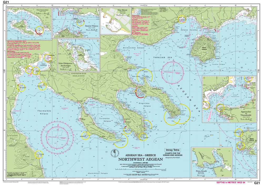 IMRAY CHART G21 Northwest Aegean Sea