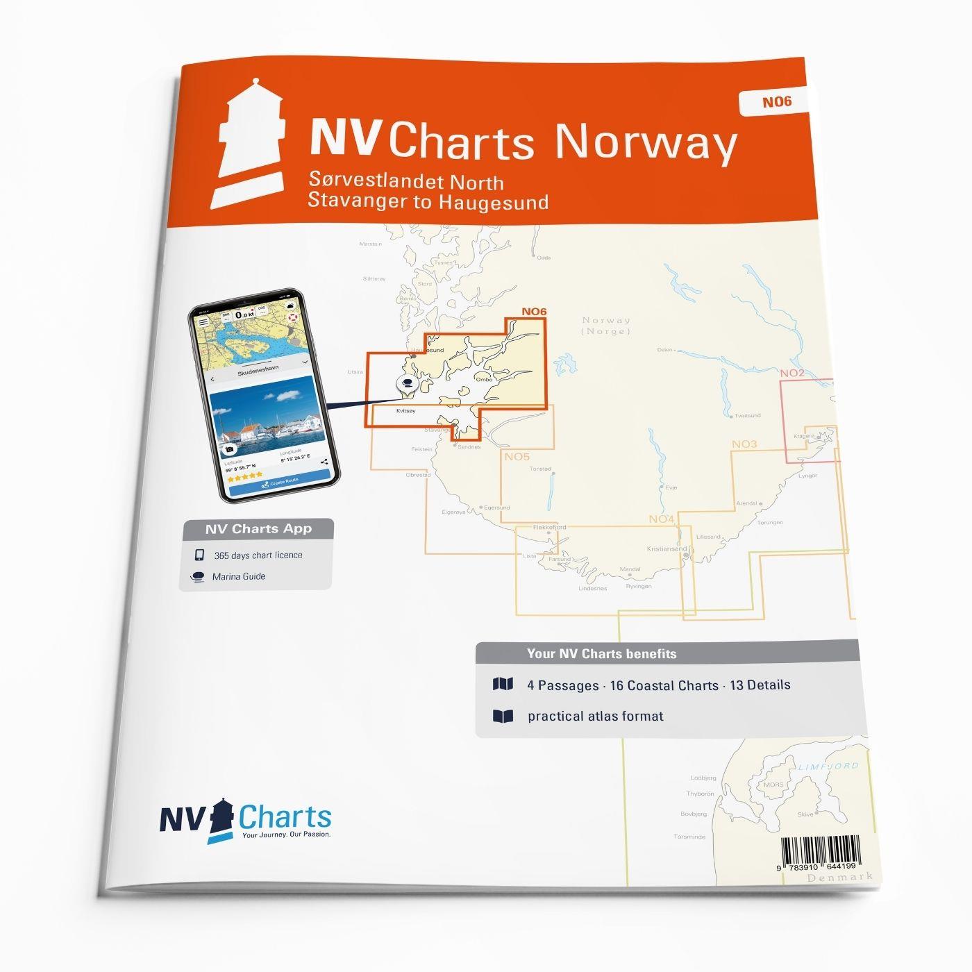 NV Charts Norway NO6 - Sørvestlandet North - Stavanger to Haugesund