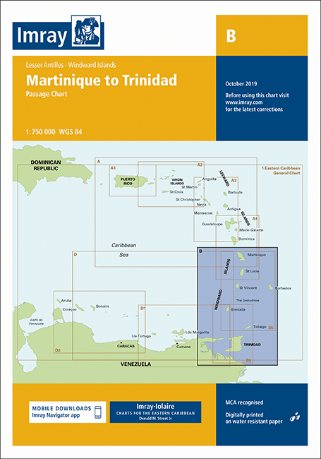 IMRAY CHART B Martinique to Trinidad Passage 