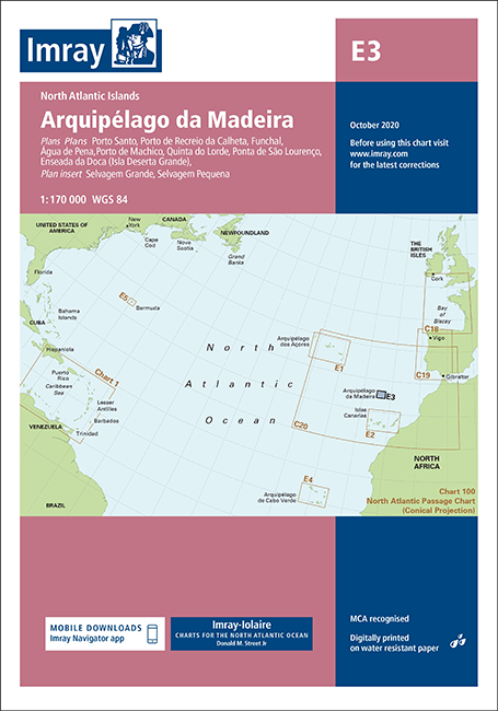 IMRAY CHART E3 Arquipélago da Madeira