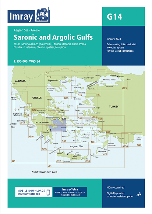 IMRAY CHART G14 Saronic and Argolic Gulfs