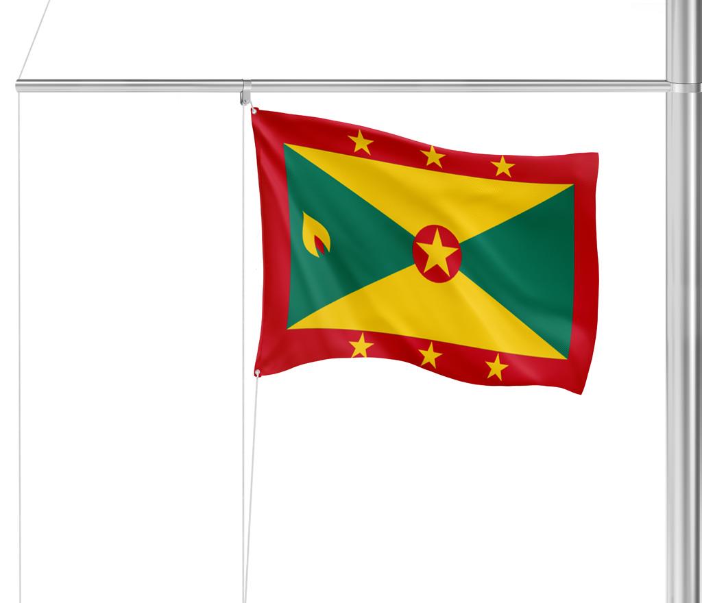 Gastlandflagge Grenada 20x30cm - Glanzpolyester -