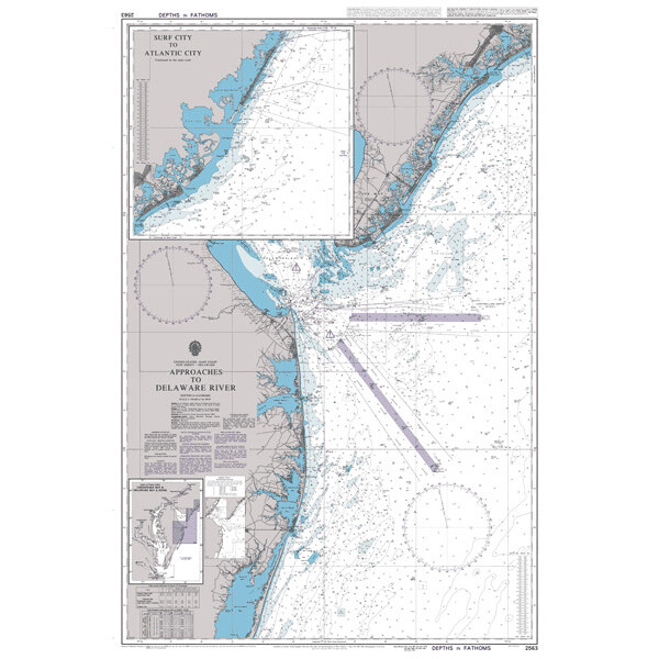 Approaches to Delaware River. UKHO2563