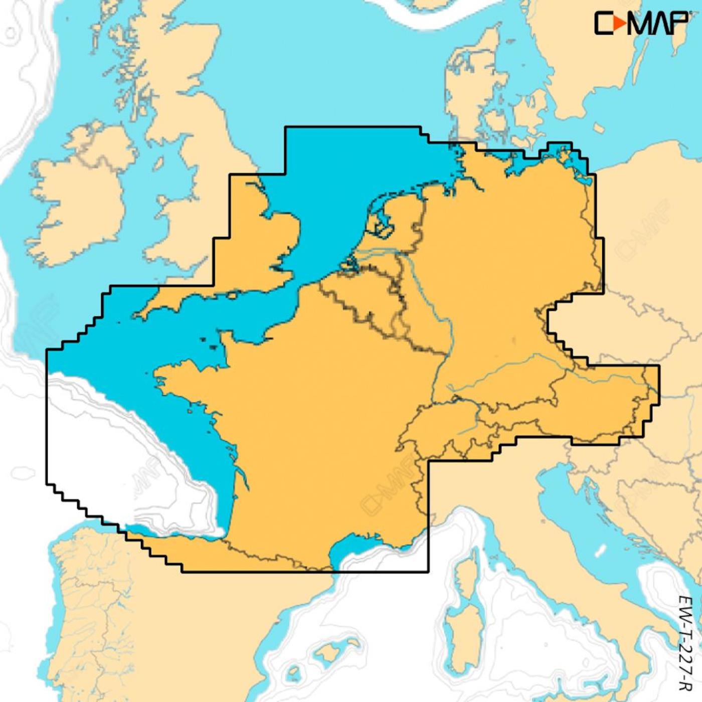 C-MAP Discover X Nordwest-Europa (North-West European Coasts) EW-T-227