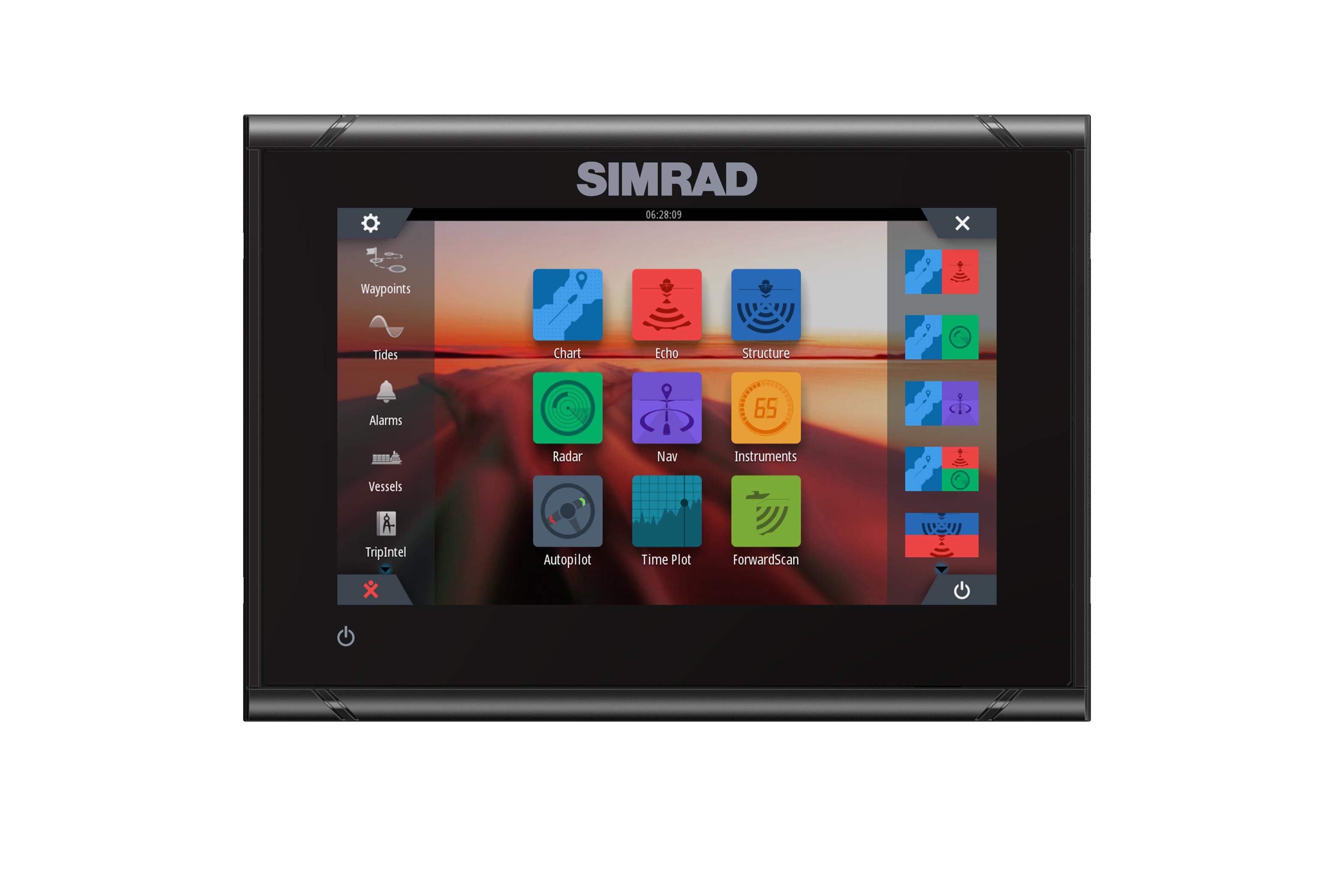 Simrad GO9 XSE Kartenplotter mit Active-Imaging 3in1 Transducer 