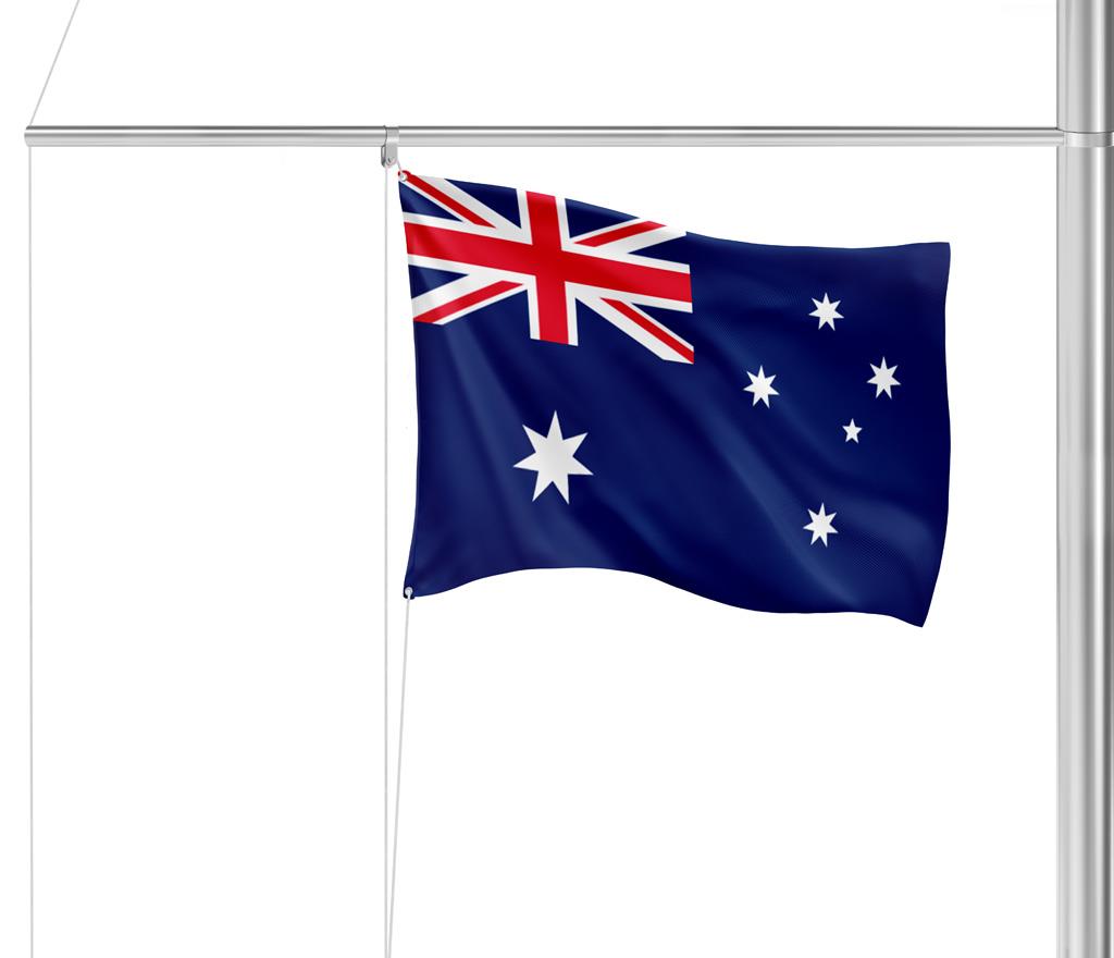 Gastlandflagge Australien 20x30cm - Glanzpolyester -