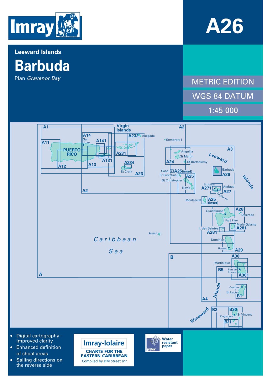 IMRAY CHART A26 Barbuda