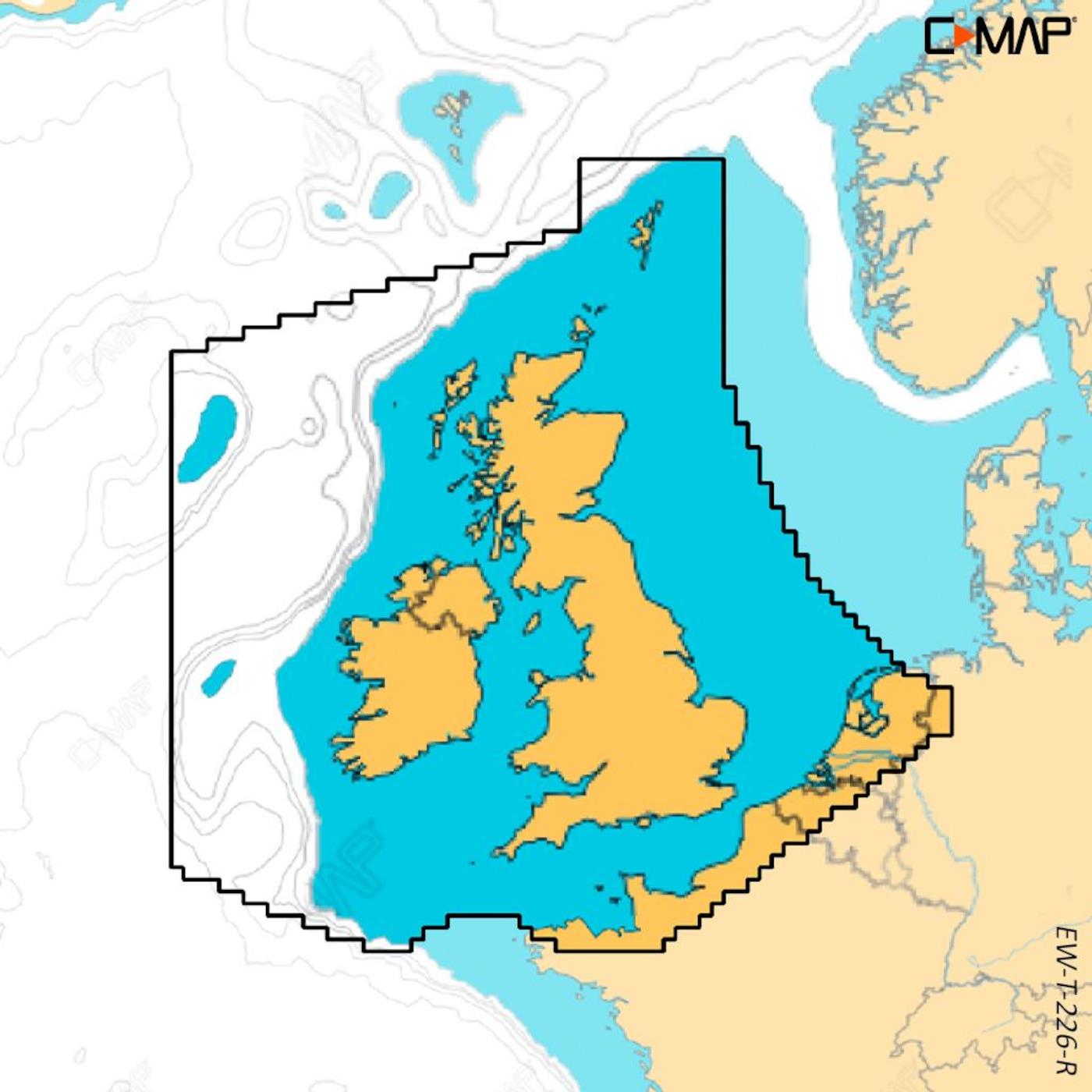 C-MAP Reveal X England, Schottland, Irland und der Kanal EW-T-226