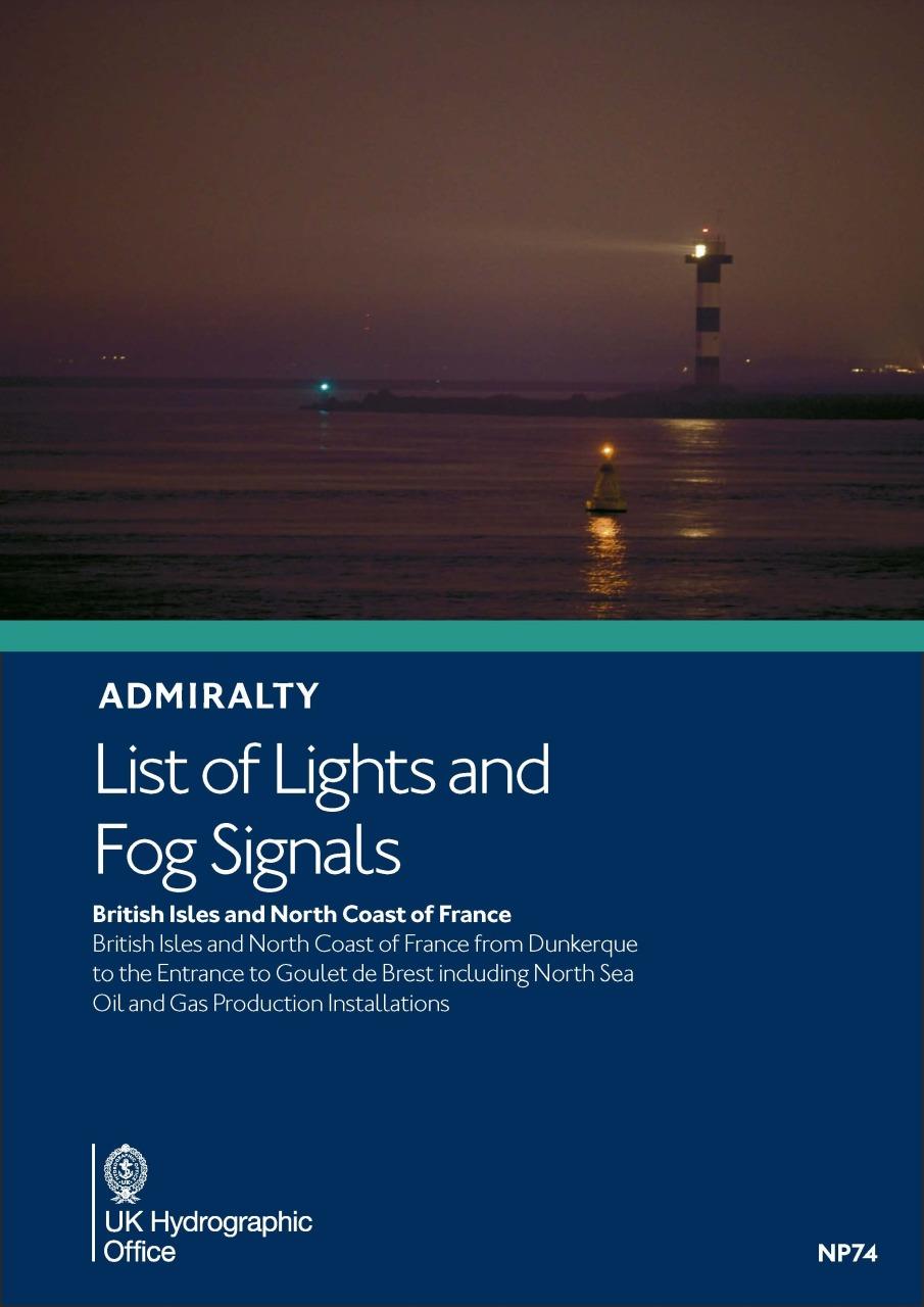 ADMIRALTY NP74 Lights List A - British Isles & N Coast of France