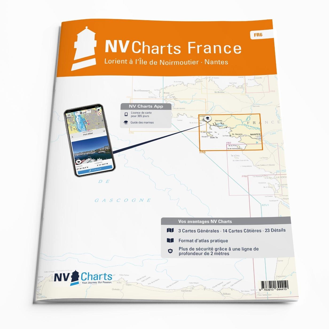 NV Charts France FR6 - Lorient à l`Île de Noirmoutier