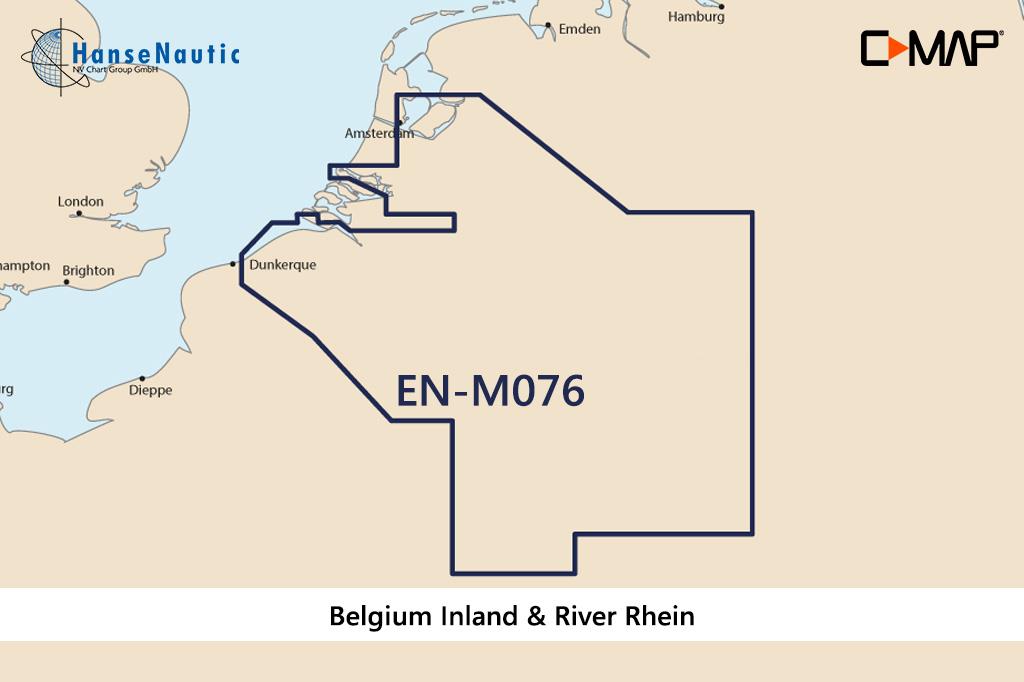 C-MAP MAX Wide EN-M076 Belgium Inland & River Rhein