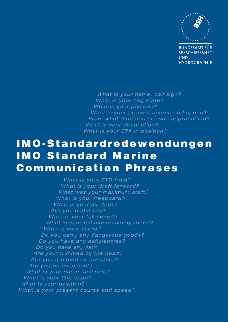 IMO-Standardredewendungen für die Seefahrt engl./deut. 2113