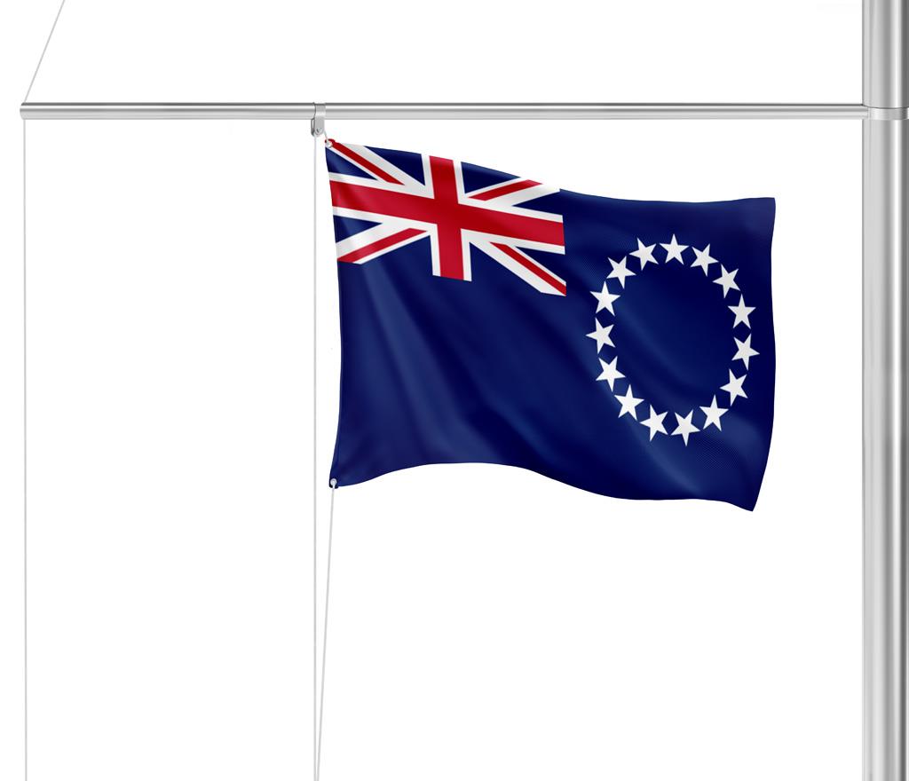 Gastlandflagge Cook-Inseln 30x45cm