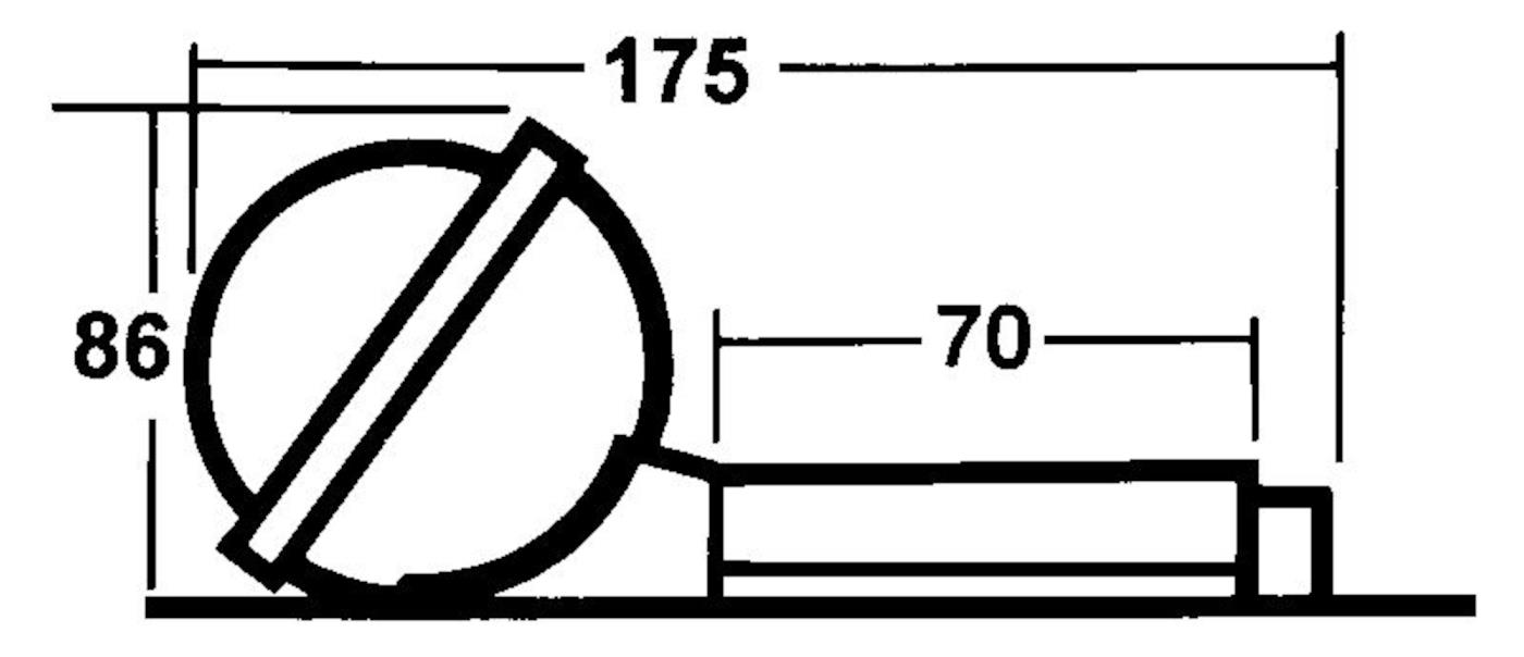 Silva Handpeil-Kompass 70UNE Weiß mit Beleuchtung und Halterung