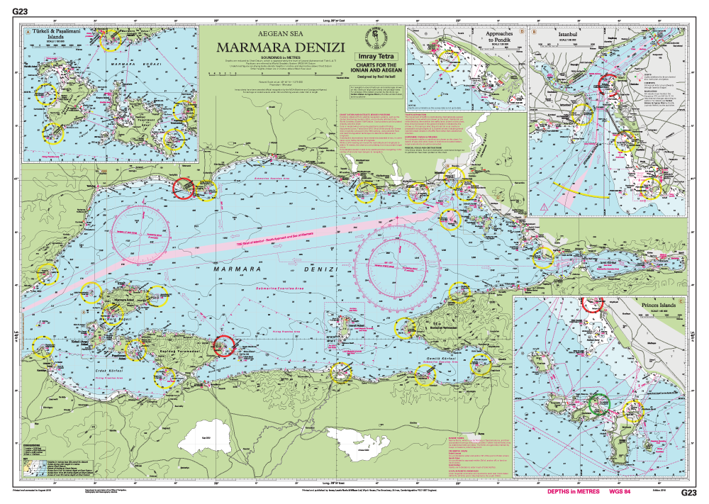 IMRAY CHART G23 Marmara Denizi