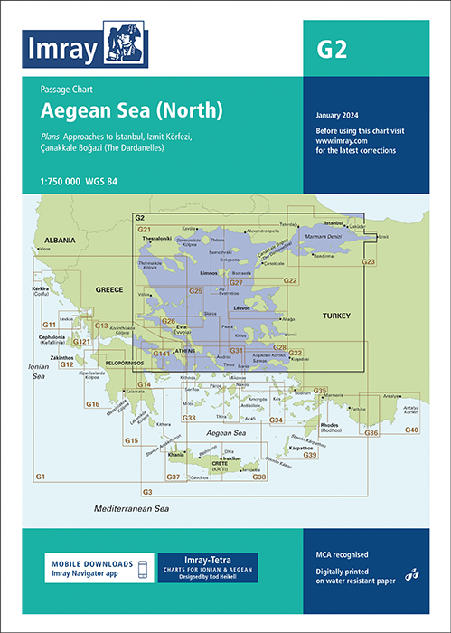 IMRAY CHART G2 Aegean Sea (North)