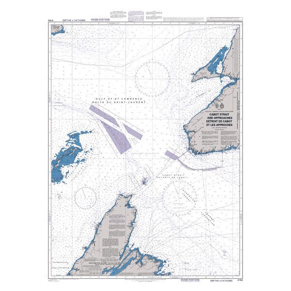 Cabot Strait and Approaches Detroit de Cabot et Les Approches. UKHO4764
