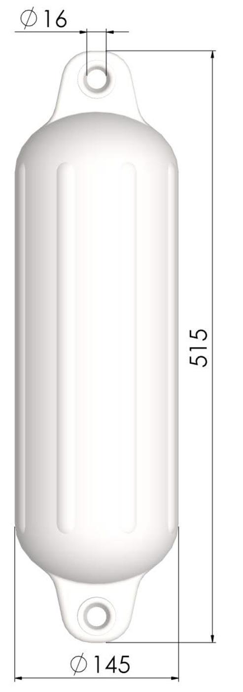 Polyform G3 - Langfender in weiß