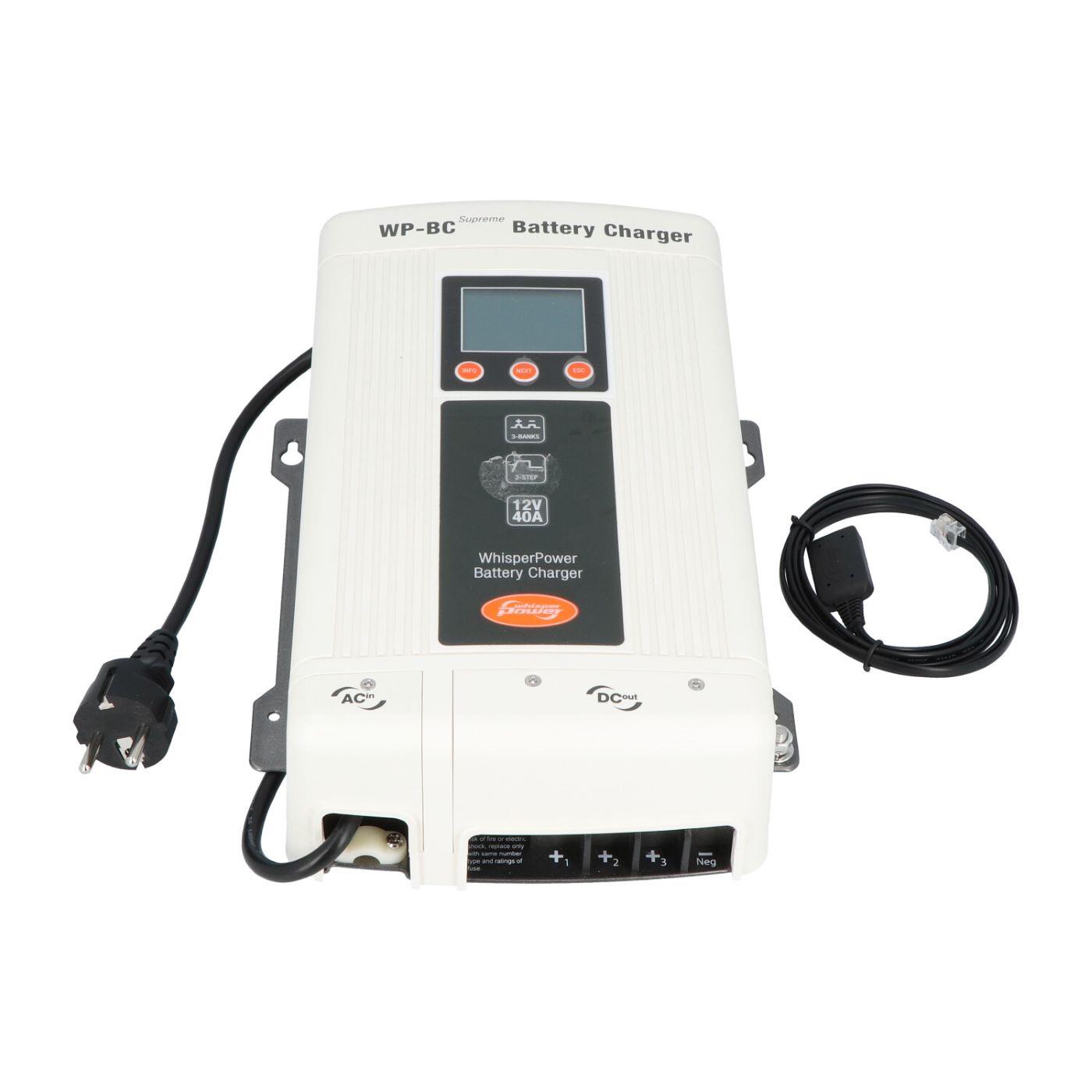 WhisperPower BC Supreme Serie Battery charger 12V / 40A - 3x output