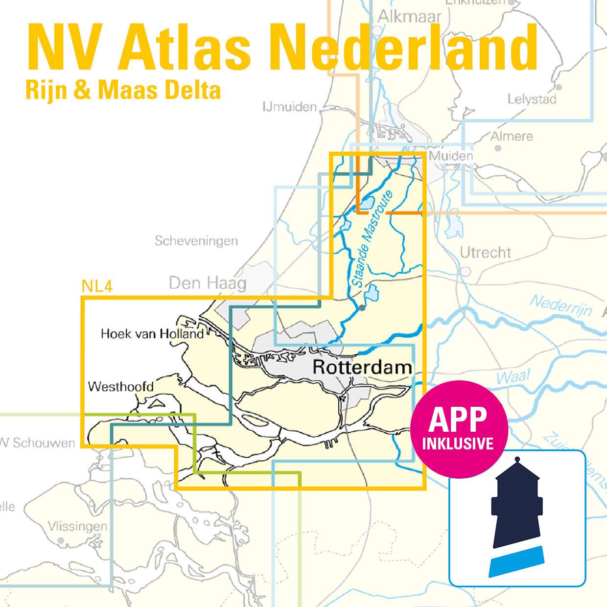 NV Charts Nederland NL4 - Rijn en Maas Delta