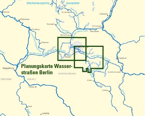 Planungskarte Wasserstraßen Berlin