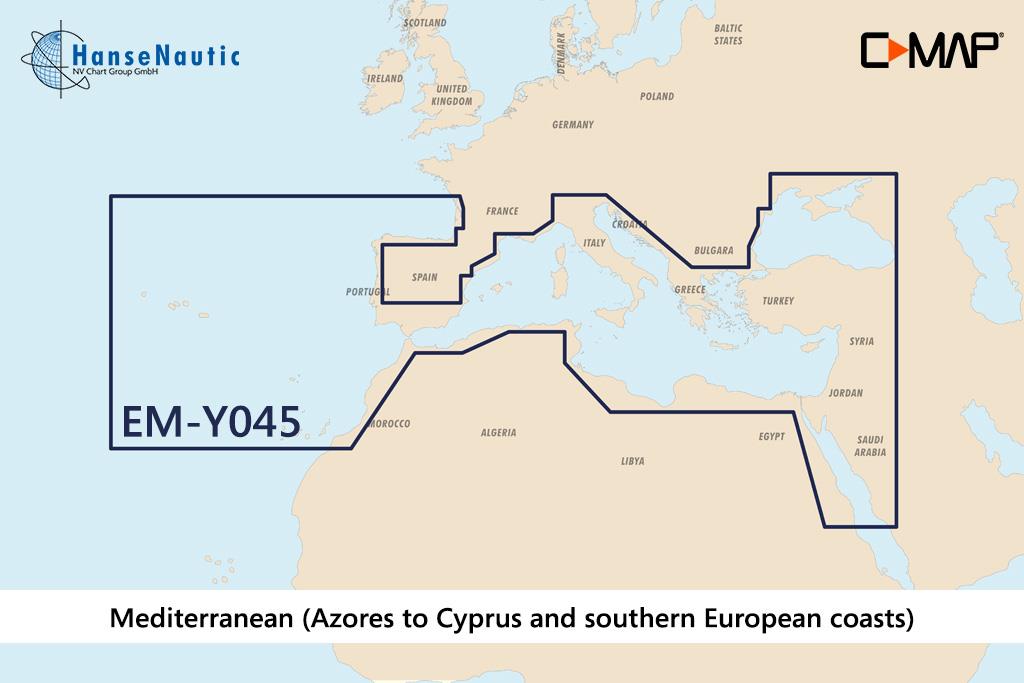 C-MAP Discover Mittelmeer & Süd-Europa (Southern Europe) EM-Y045