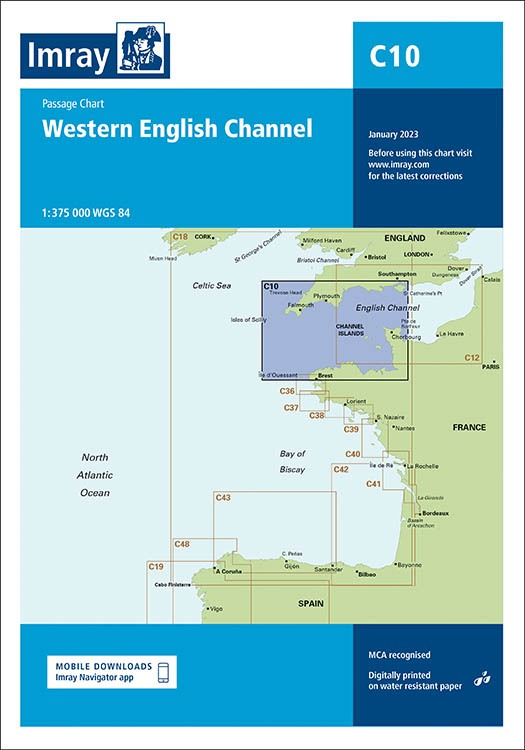 IMRAY CHART C10 Western English Channel Übersegler